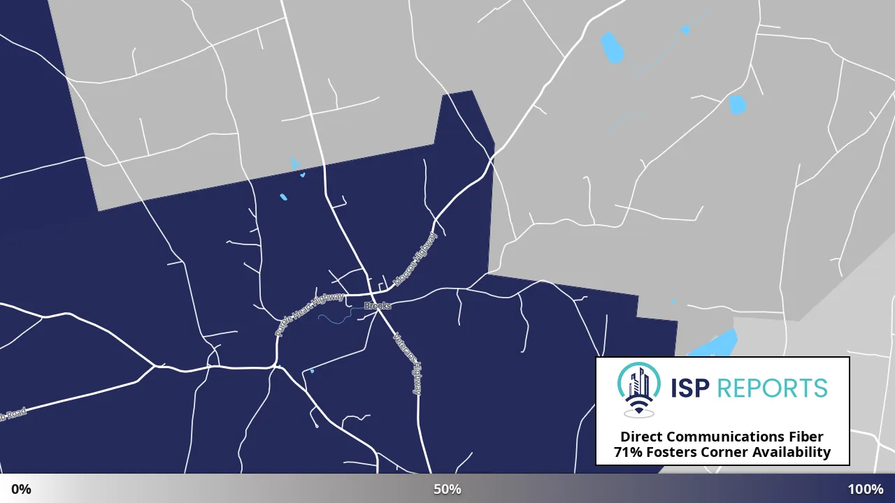 Fosters Corner, ME map of internet availability