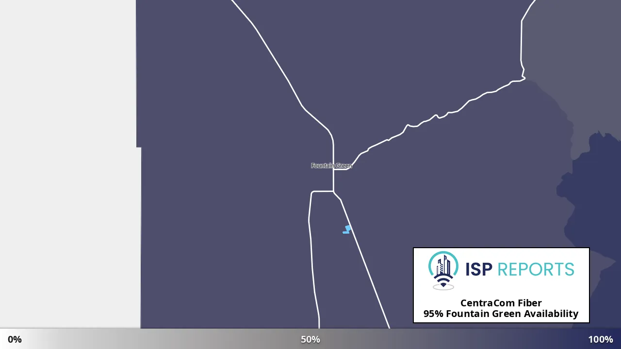 Fountain Green, UT map of internet availability