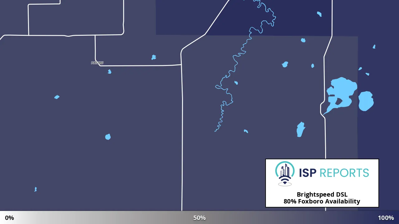 Foxboro, WI map of internet availability