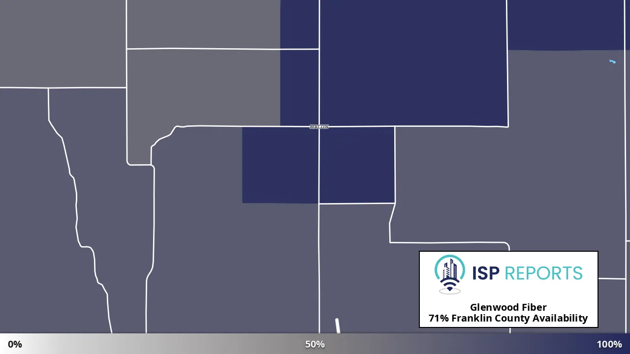 Franklin County, NE map of internet availability