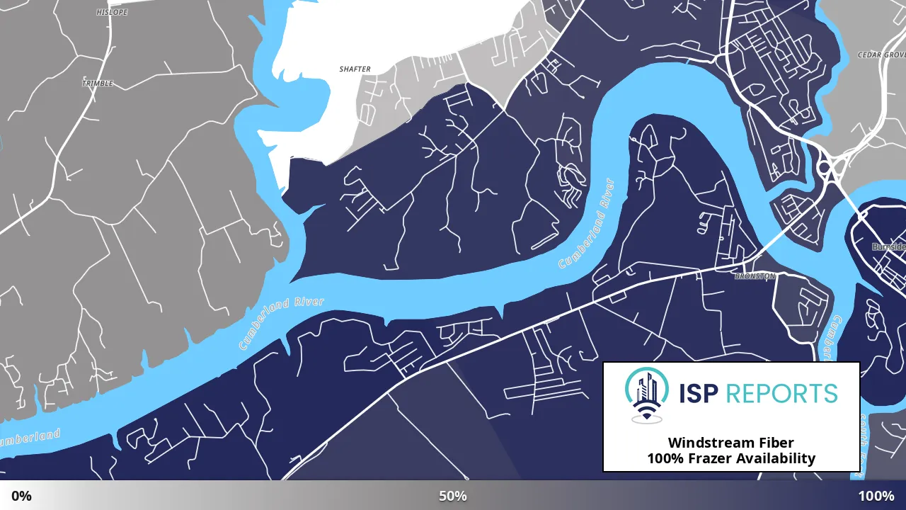 Frazer, KY map of internet availability