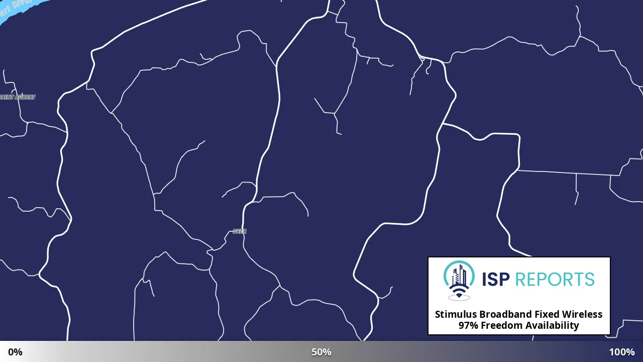 Freedom, MO map of internet availability