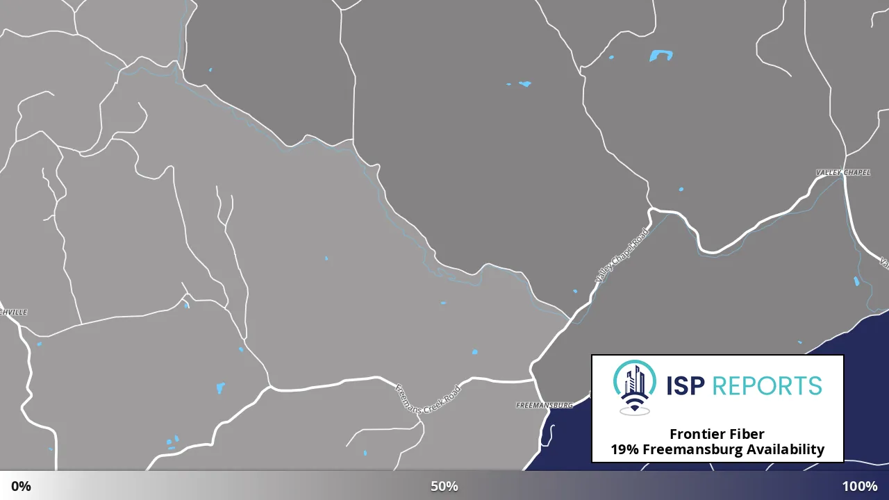 Freemansburg, WV map of internet availability