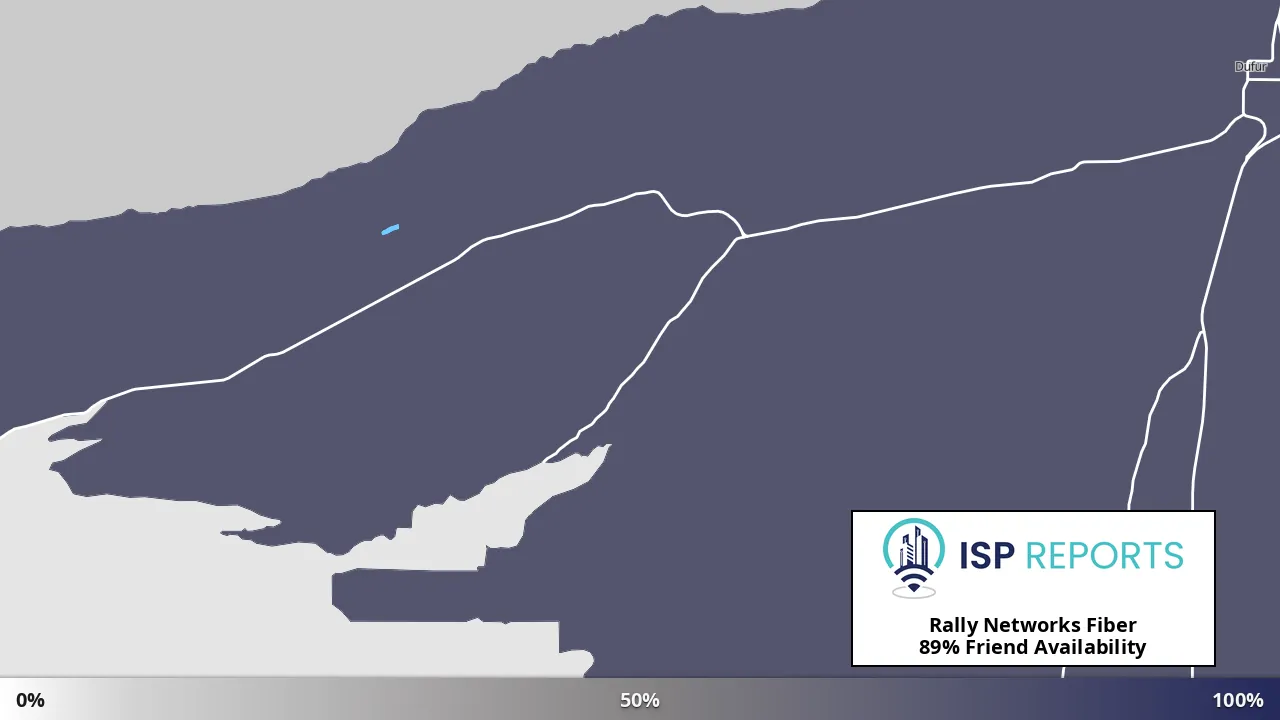 Friend, OR map of internet availability