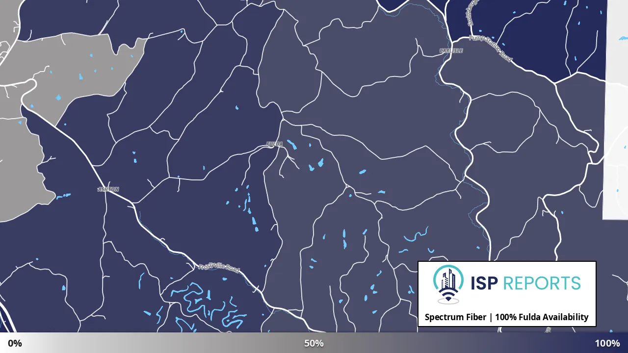 Fulda, OH map of internet availability