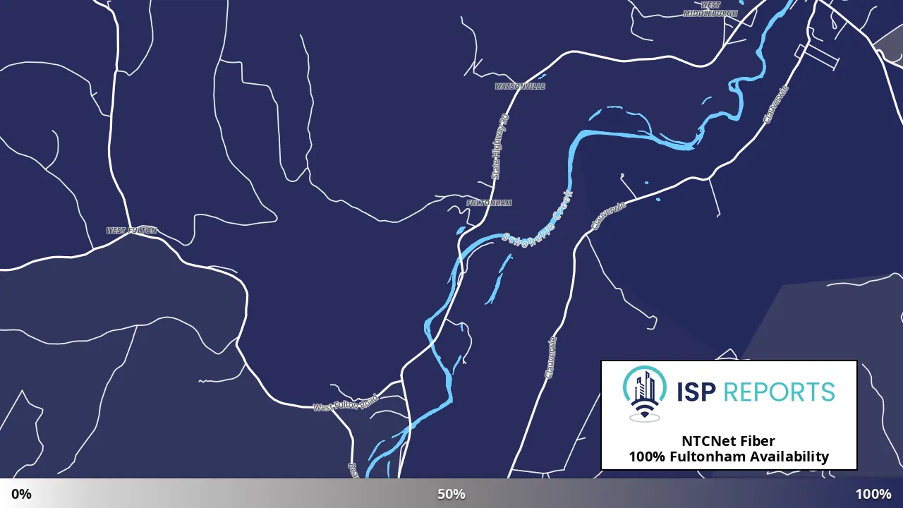 Fultonham, NY map of internet availability