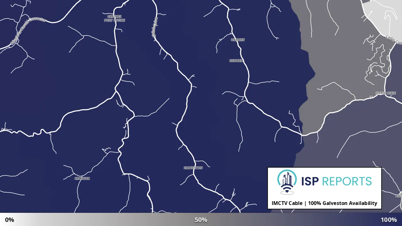 Galveston, KY map of internet availability