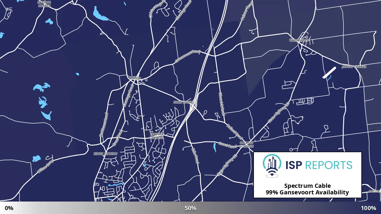 Gansevoort, NY map of internet availability
