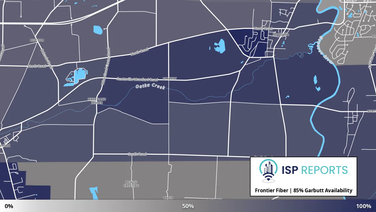 Garbutt, NY map of internet availability