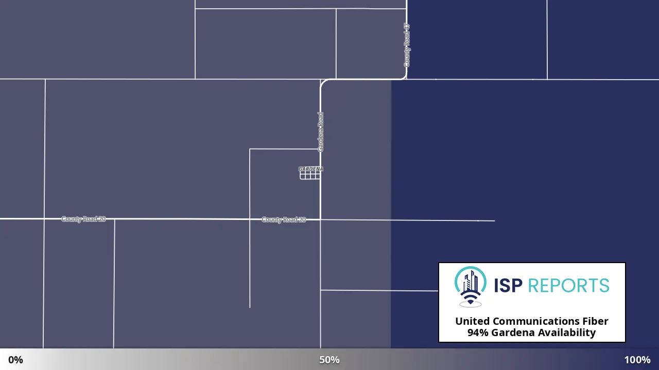 Gardena, ND map of internet availability