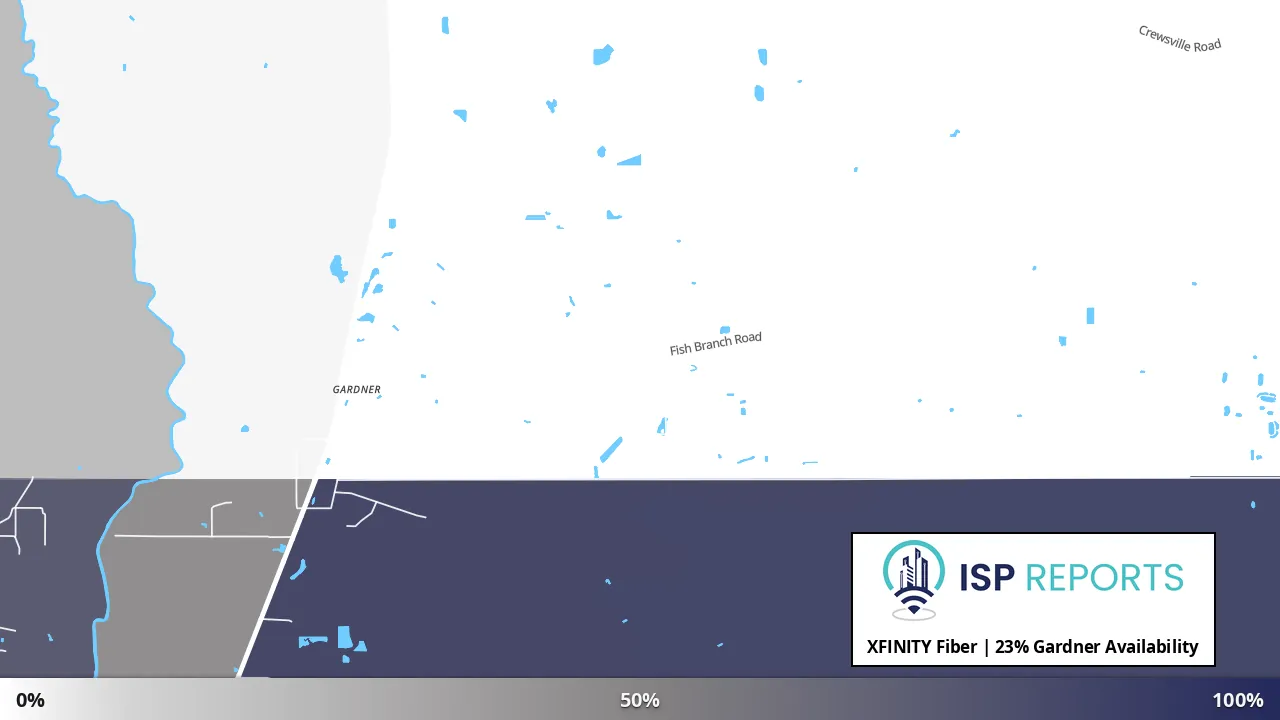 Gardner, FL map of internet availability