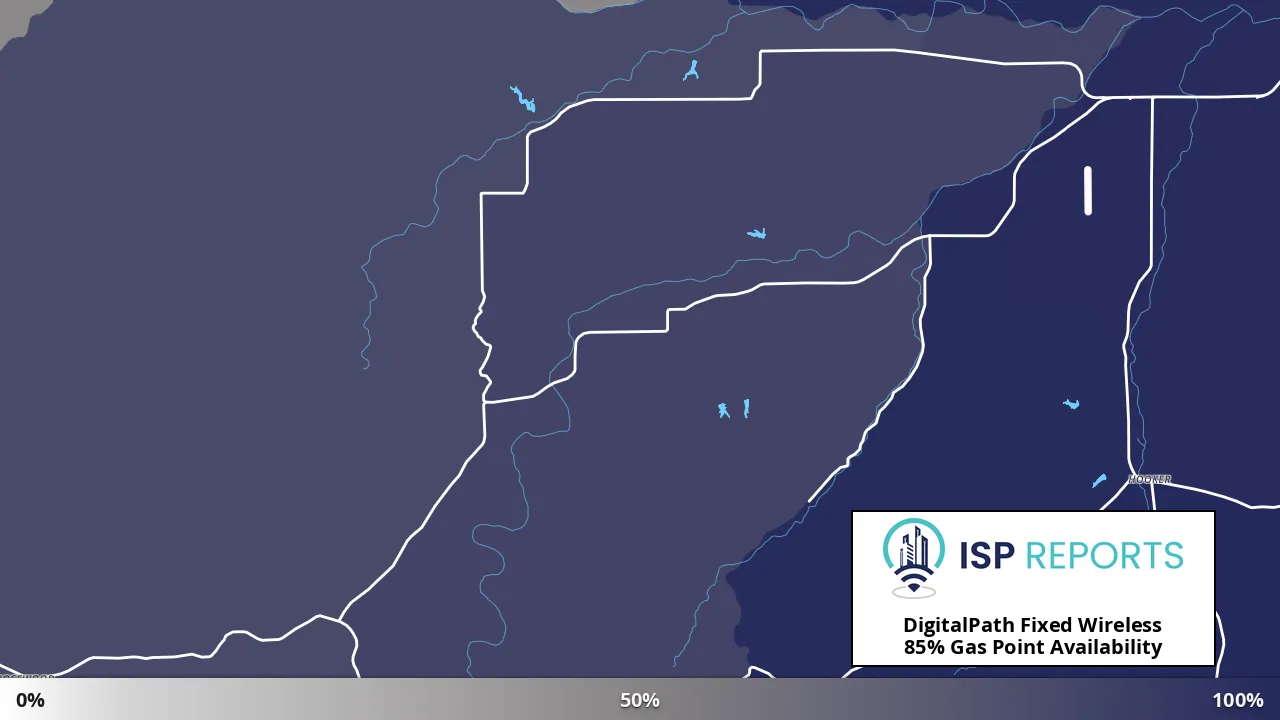 Gas Point, CA map of internet availability