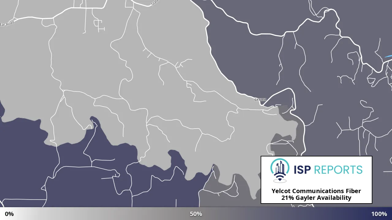 Gayler, AR map of internet availability