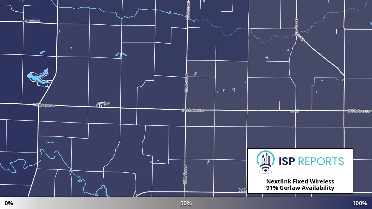 Gerlaw, IL map of internet availability