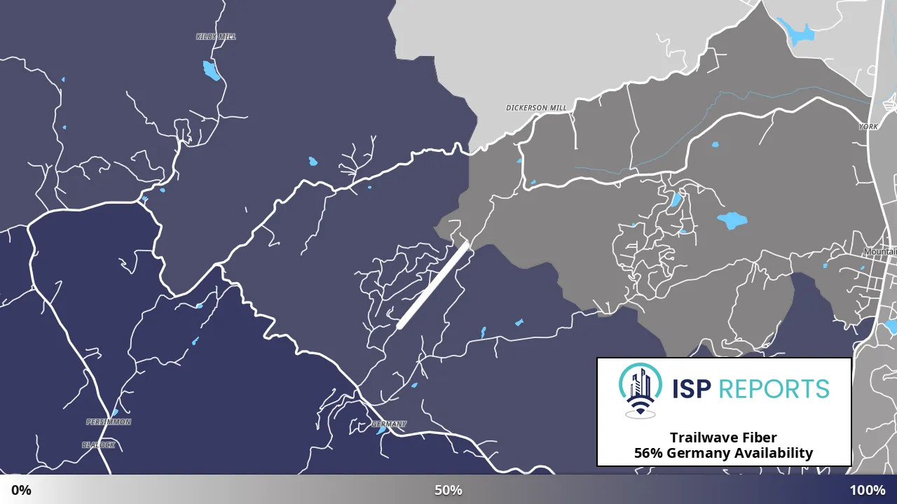 Germany, GA map of internet availability