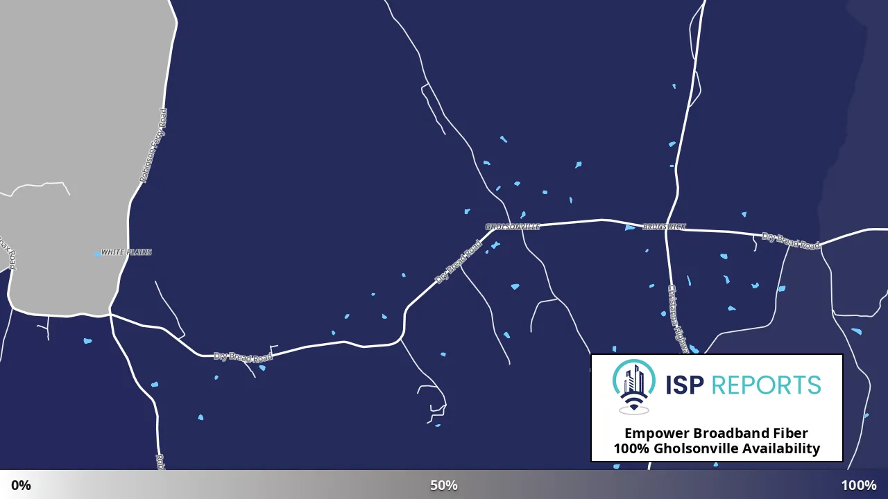 Gholsonville, VA map of internet availability