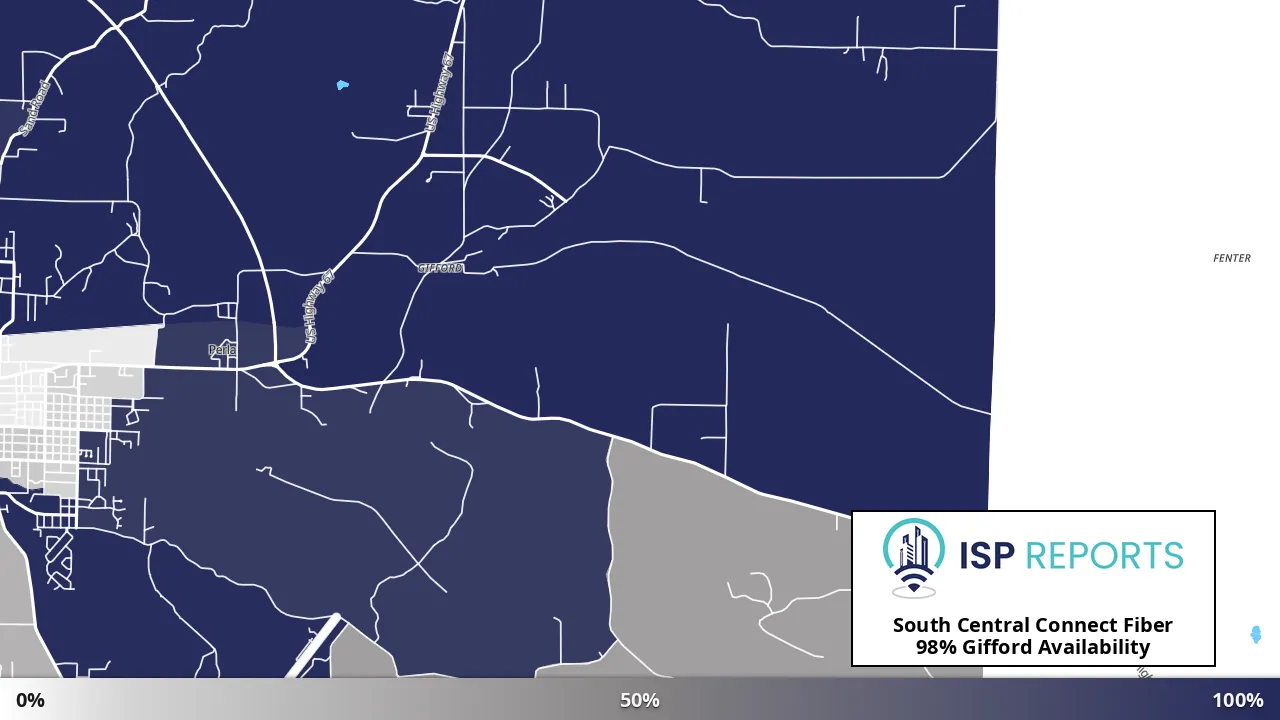 Gifford, AR map of internet availability