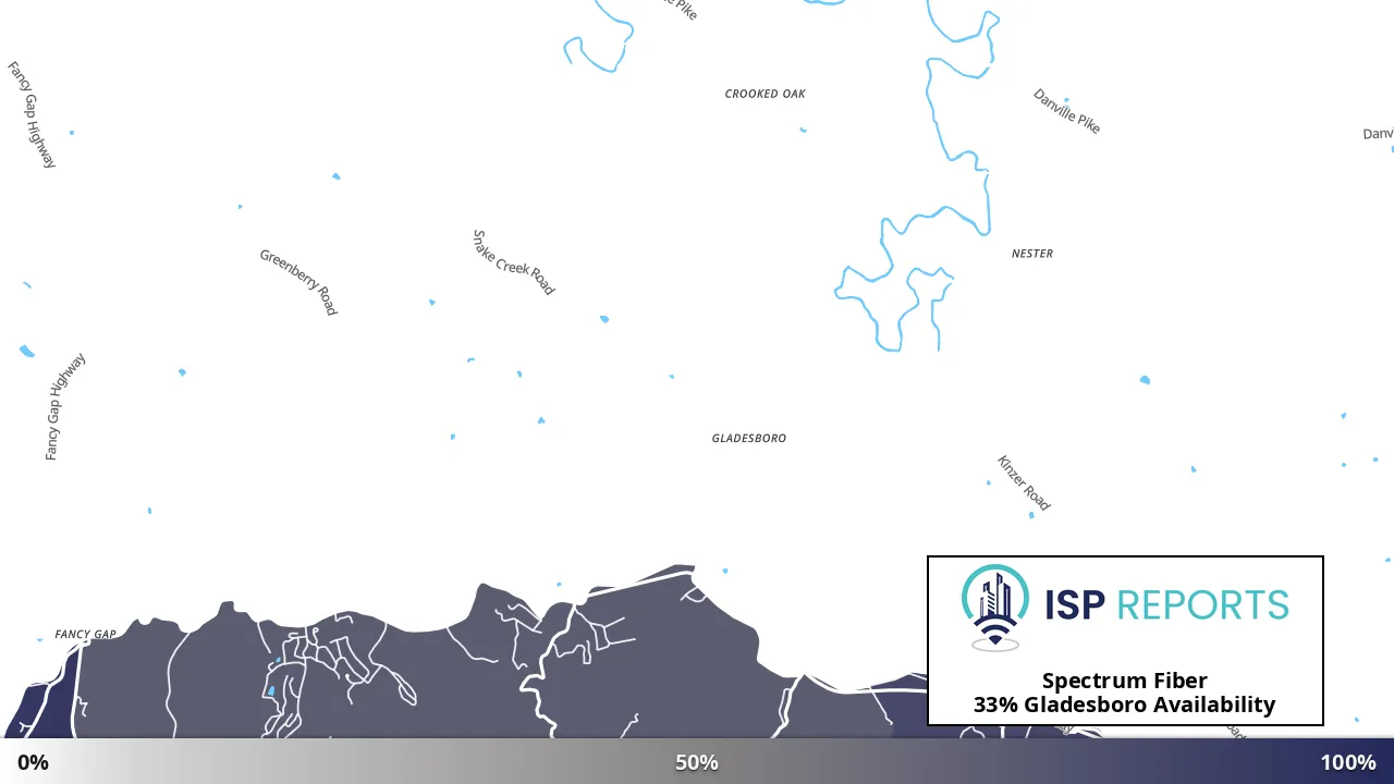 Gladesboro, VA map of internet availability