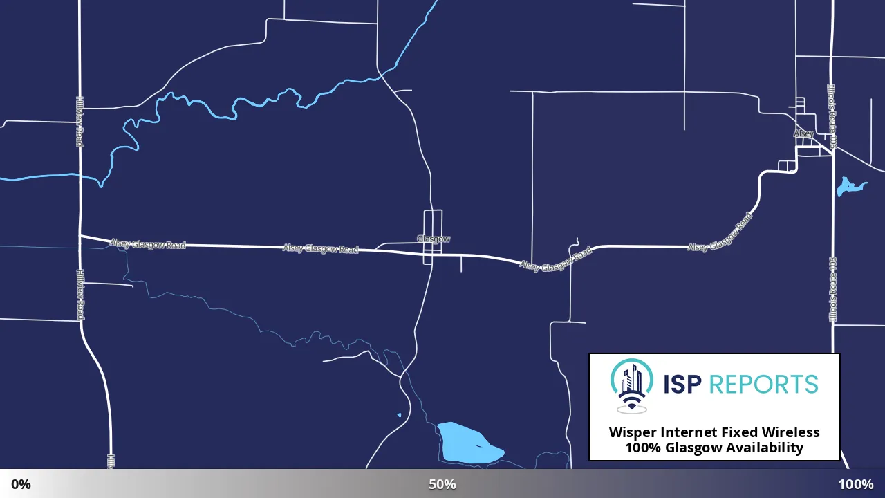 Glasgow, IL map of internet availability