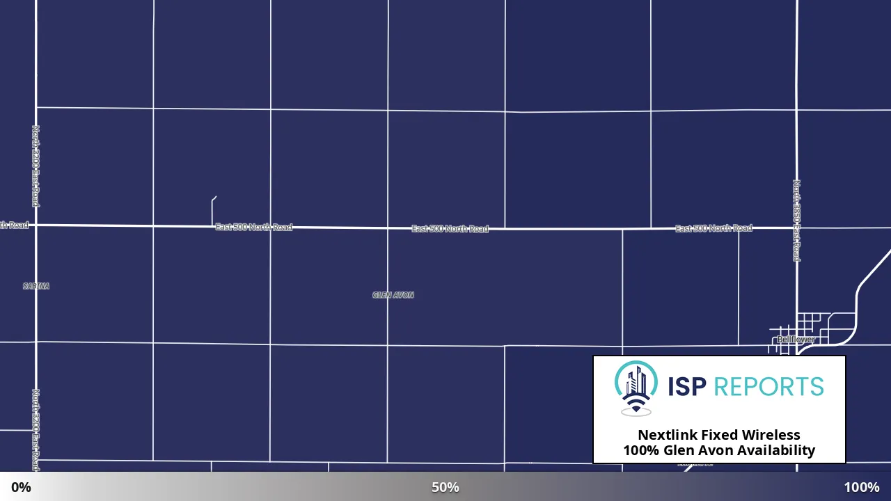Glen Avon, IL map of internet availability