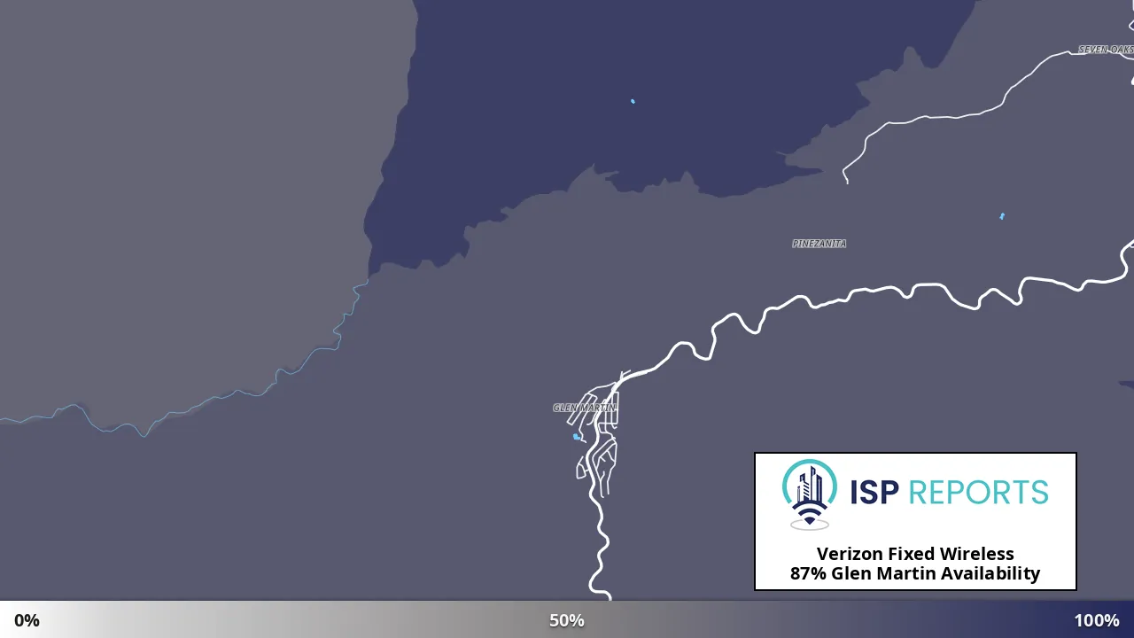 Glen Martin, CA map of internet availability