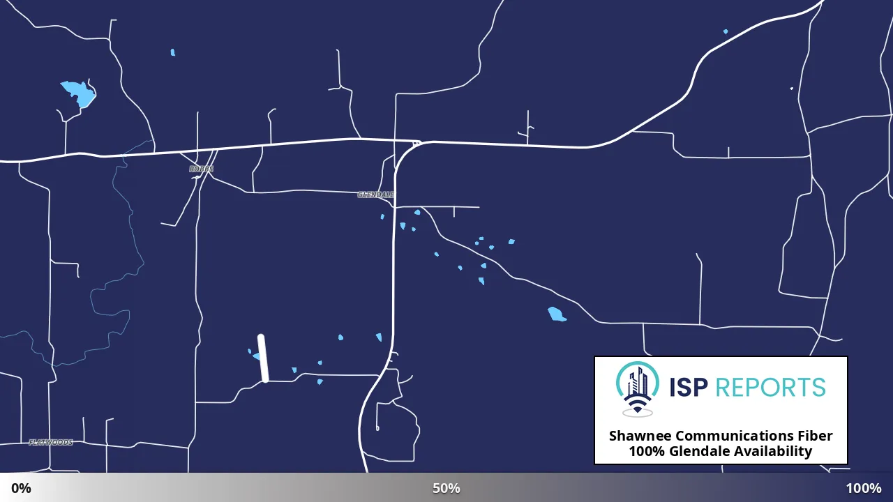 Glendale, IL map of internet availability