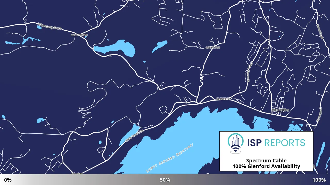 Glenford, NY map of internet availability