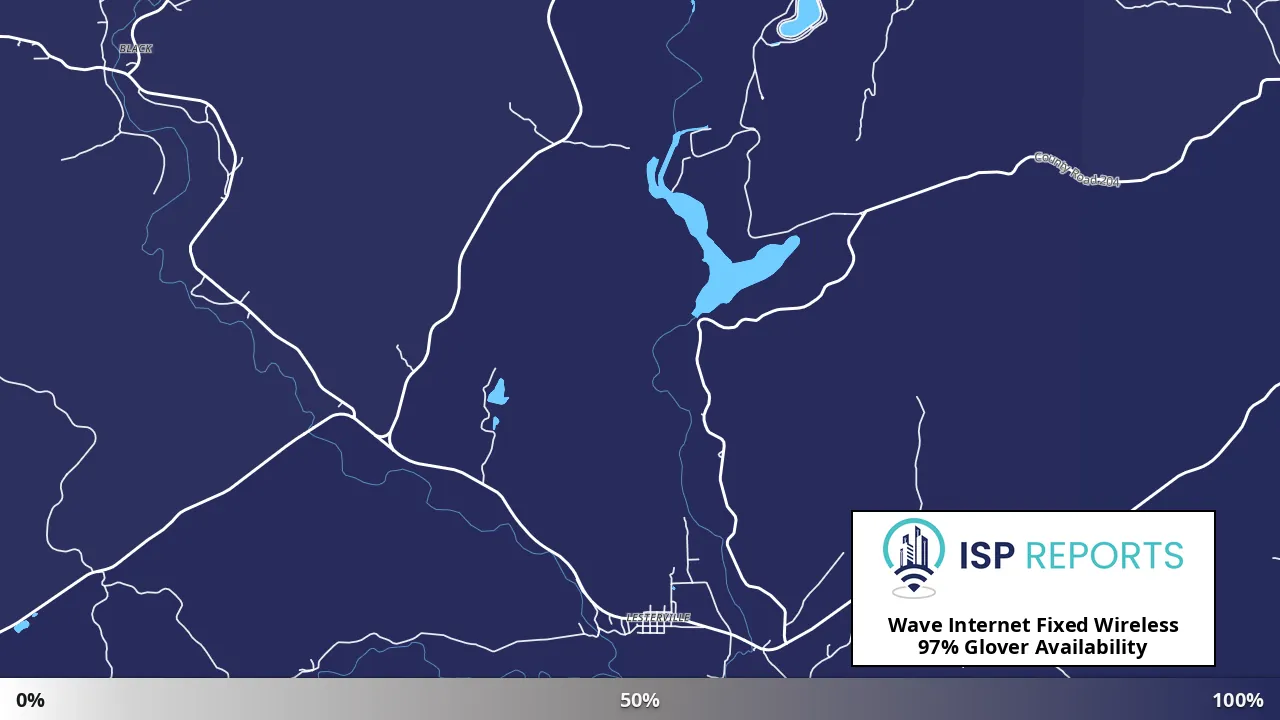 Glover, MO map of internet availability