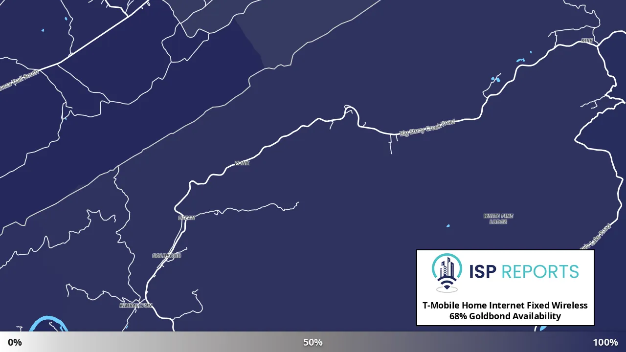 Goldbond, VA map of internet availability