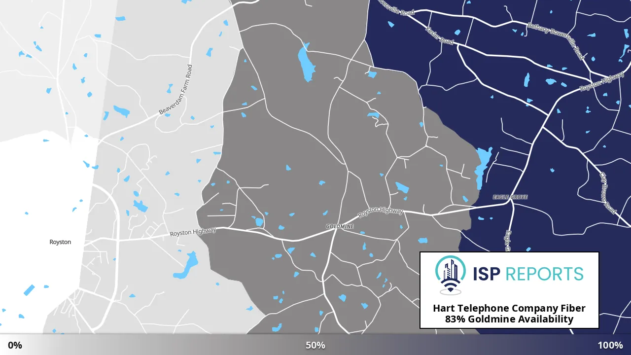 Goldmine, GA map of internet availability