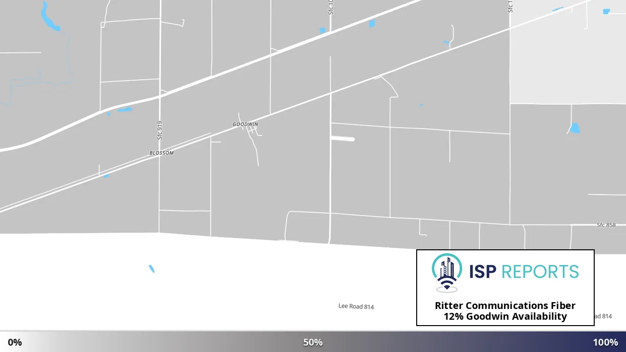 Goodwin, AR map of internet availability