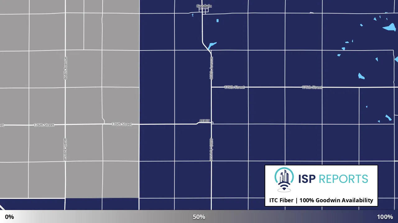Goodwin, SD map of internet availability