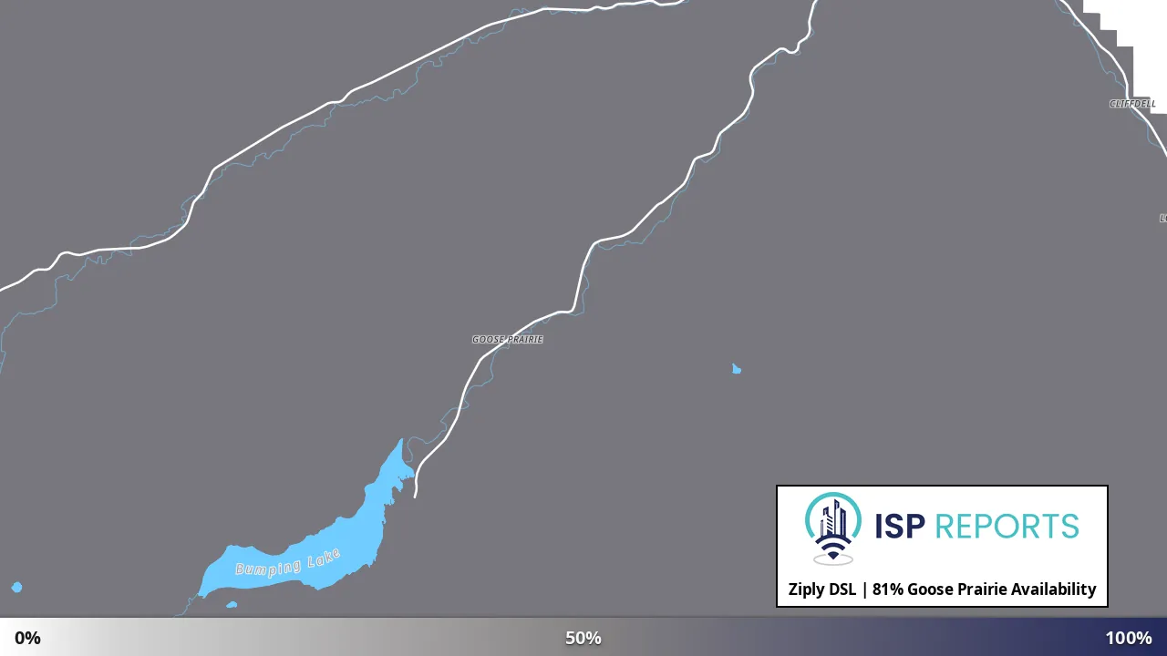 Goose Prairie, WA map of internet availability