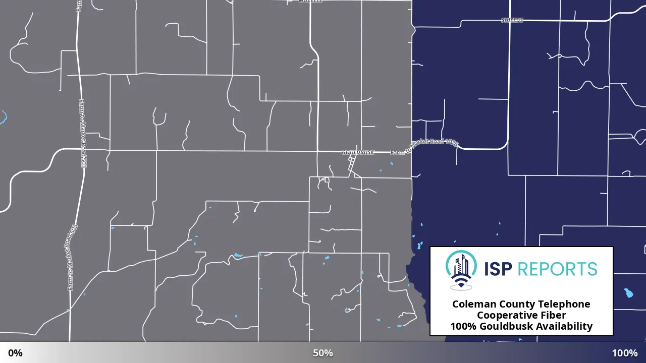 Gouldbusk, TX map of internet availability