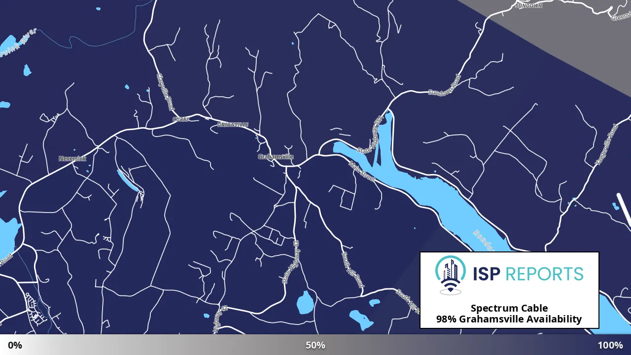 Grahamsville, NY map of internet availability