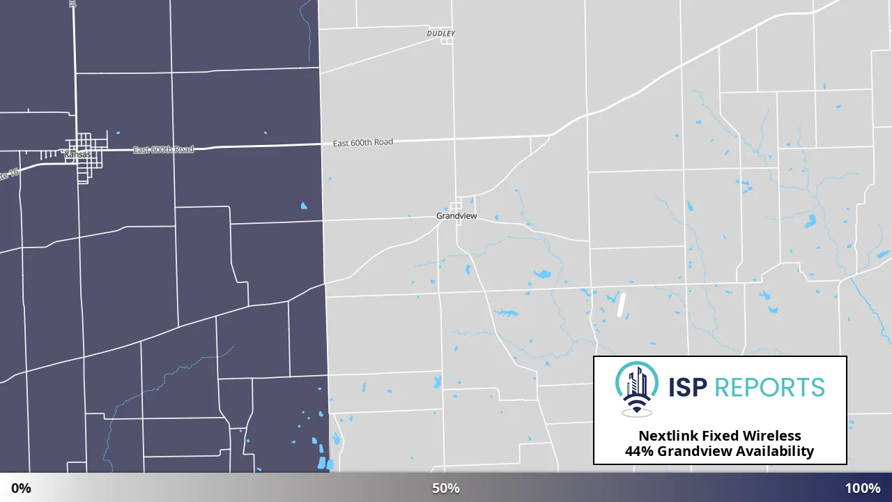 Grandview, IL map of internet availability