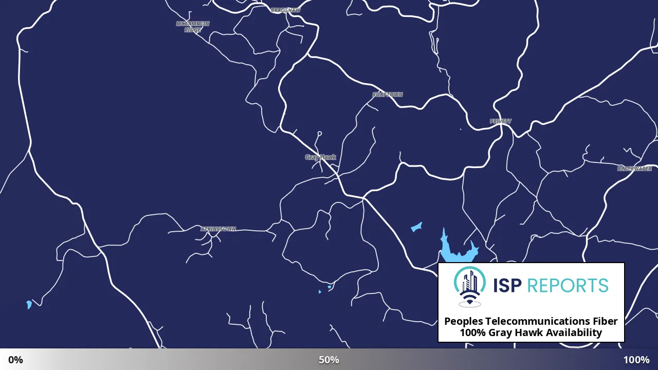 Gray Hawk, KY map of internet availability