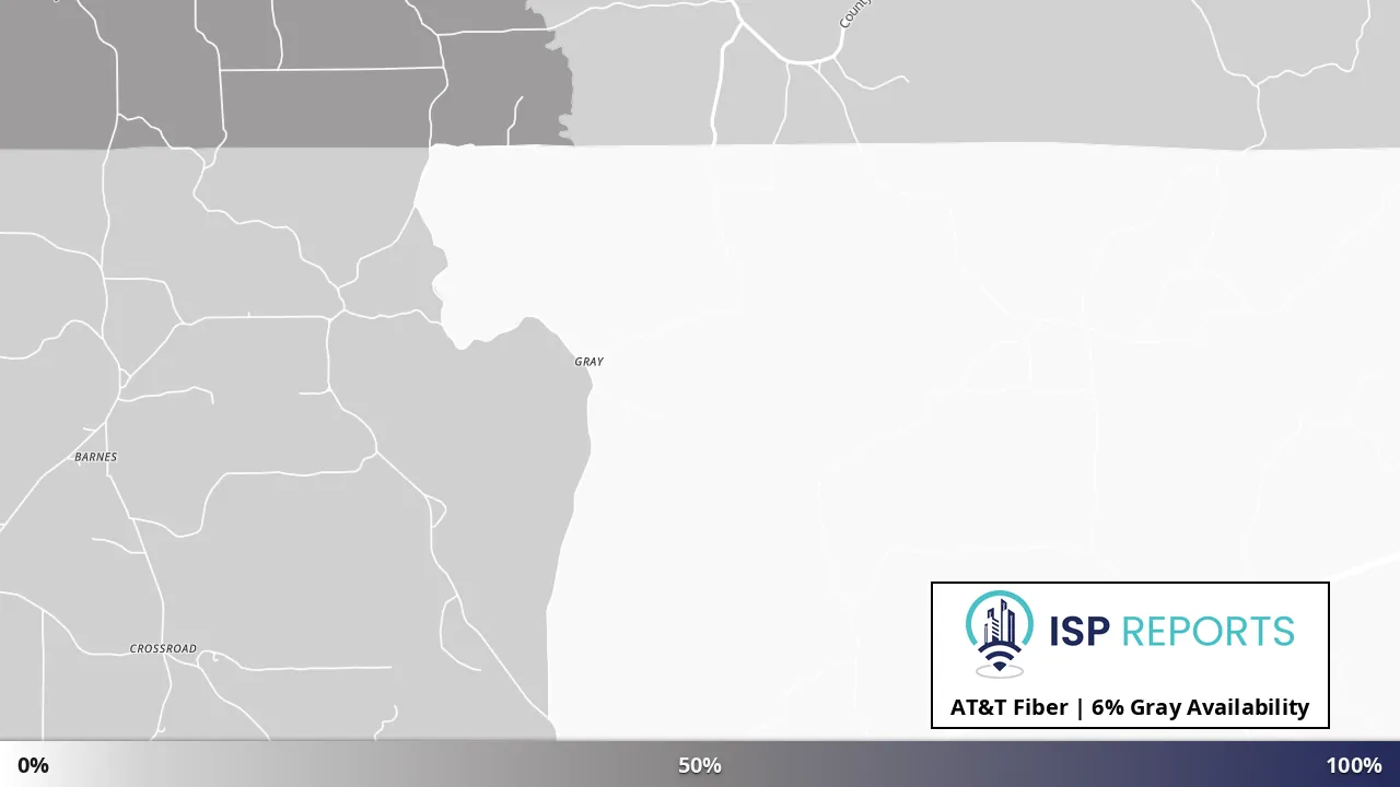Gray, MS map of internet availability