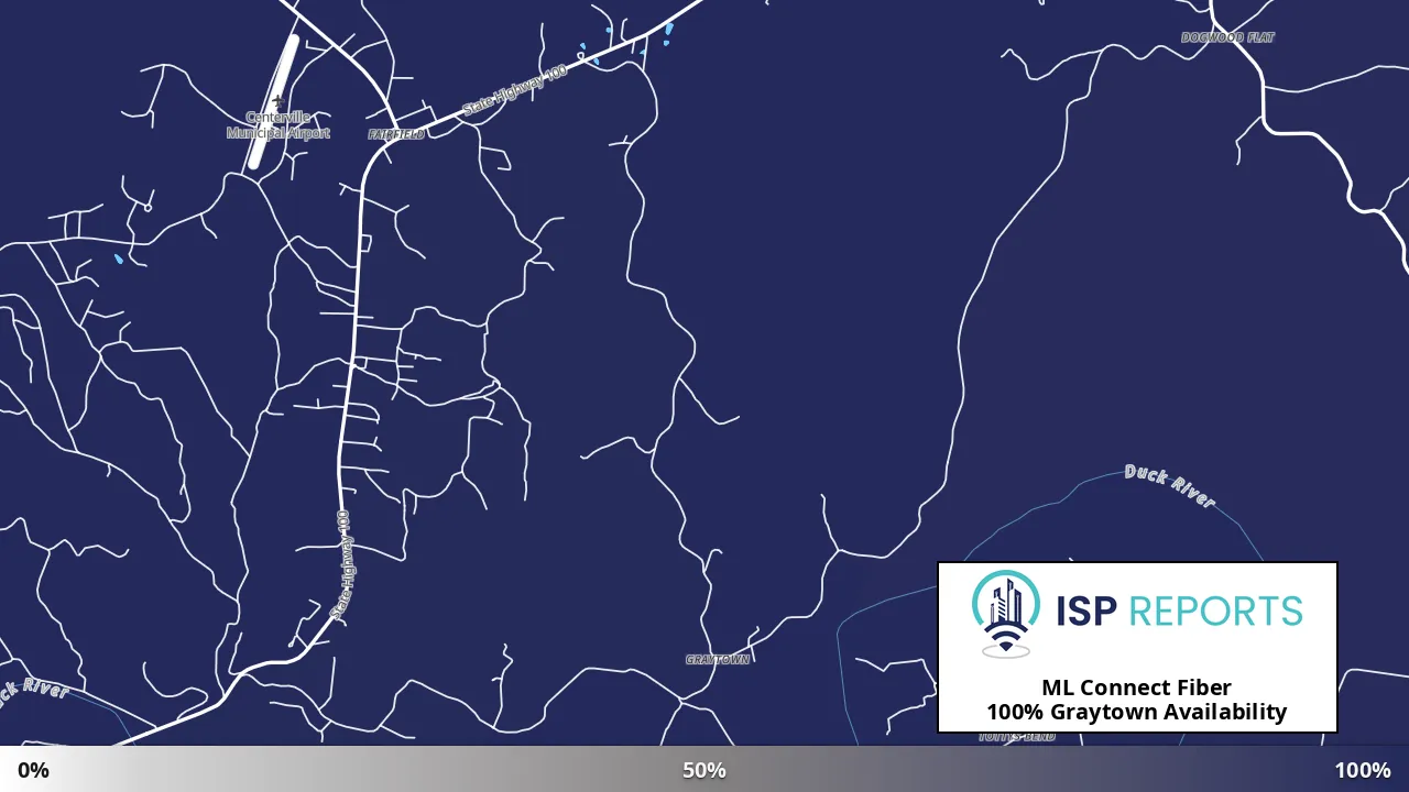 Graytown, TN map of internet availability