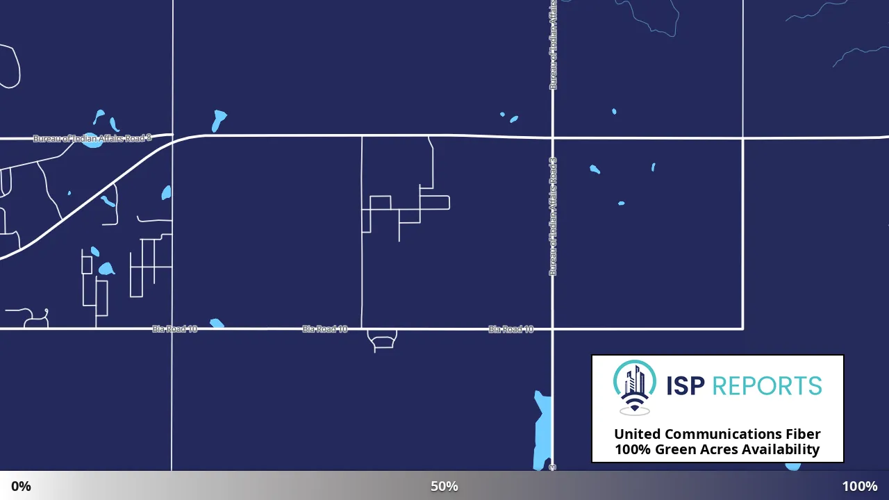 Green Acres, ND map of internet availability