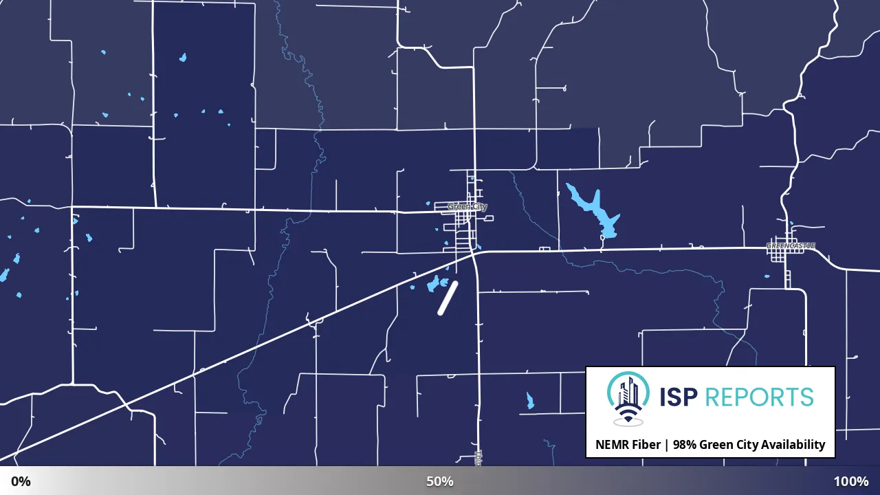 Green City, MO map of internet availability