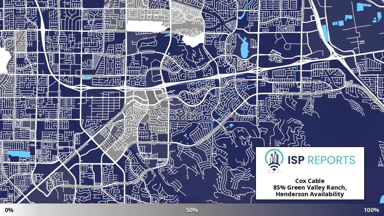 Green Valley Ranch, Henderson, NV map of internet availability