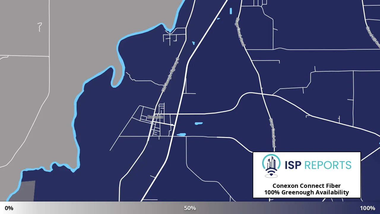 Greenough, GA map of internet availability