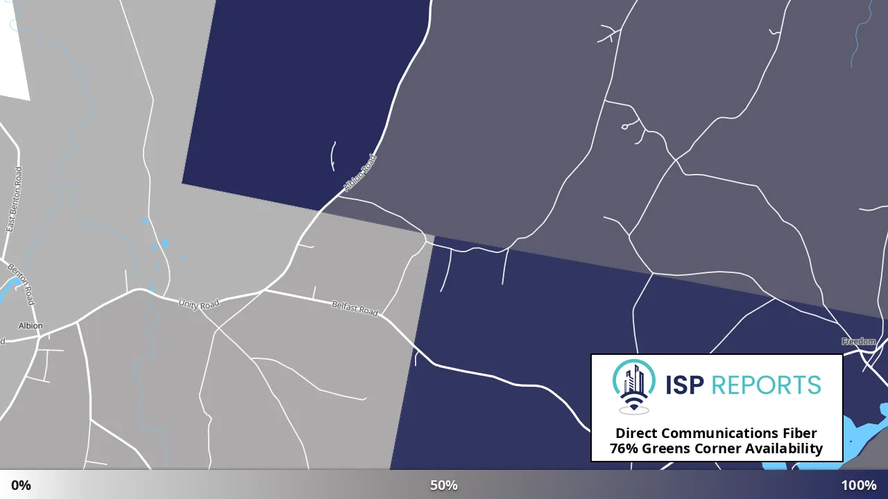 Greens Corner, ME map of internet availability