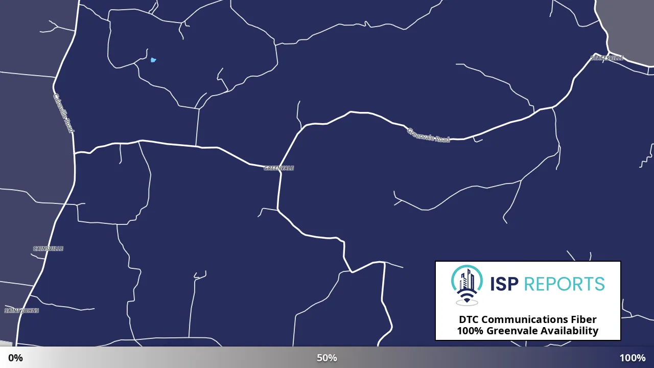 Greenvale, TN map of internet availability