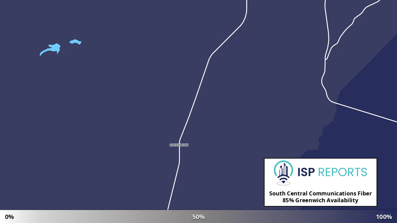 Greenwich, UT map of internet availability