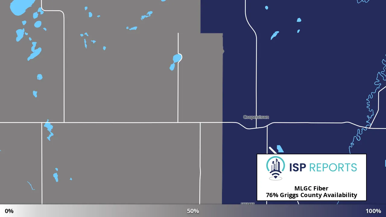 Griggs County, ND map of internet availability