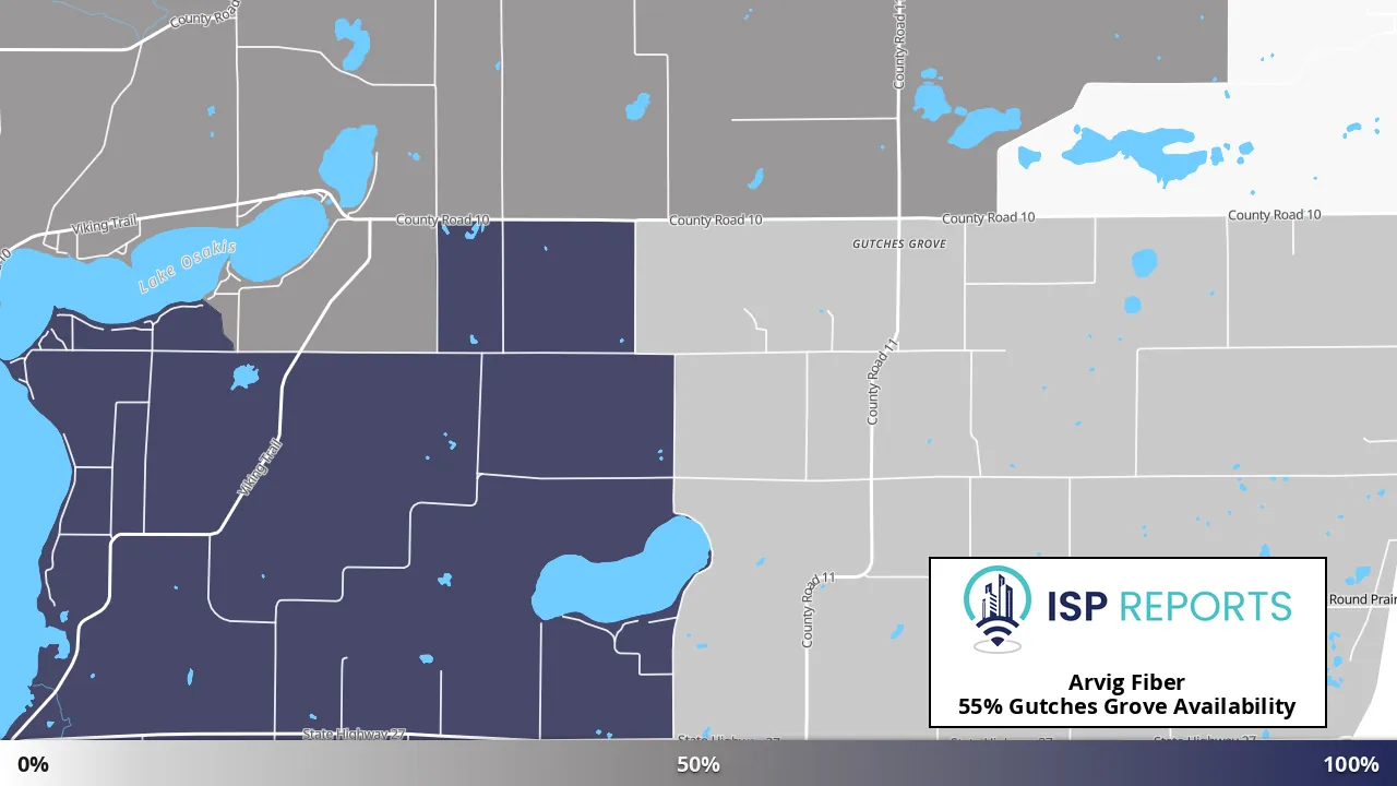 Gutches Grove, MN map of internet availability