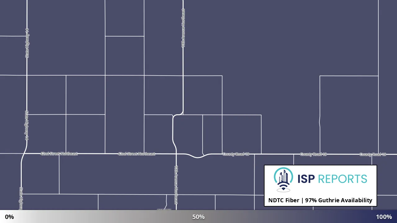 Guthrie, ND map of internet availability