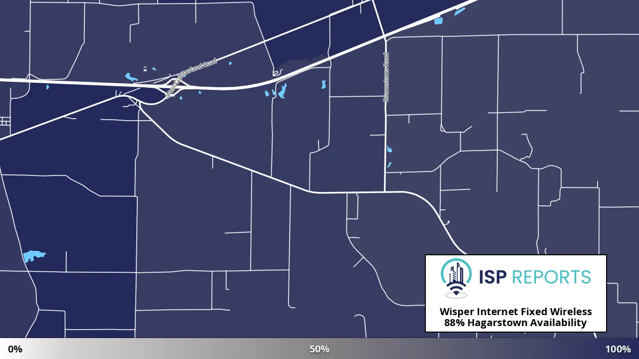 Hagarstown, IL map of internet availability